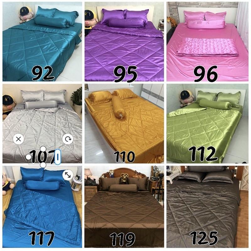 Bộ 5 Món Vỏ Chăn Ga Gối Phi Lụa Lan Pham Bedding Mát Mịn