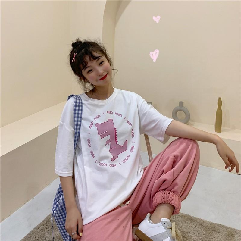 Áo thun tay lỡ I NEED FOOD phông Unisex nam nữ tee oversize form rộng pull Ulzzang Streetwear Hàn Quốc vải mềm