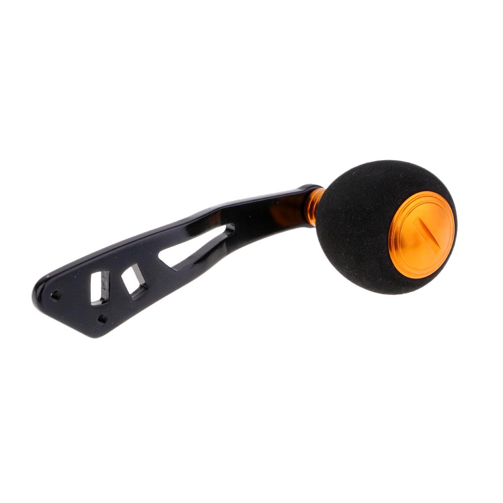 Power Fishing Reel Handle Knob Drum Baitcasting Reel Handle Rocker Arm Gold