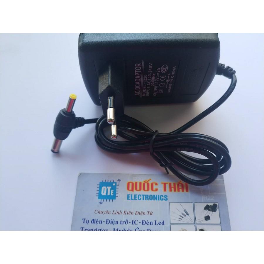 Adapter 12v2A (2 đầu jack DC)