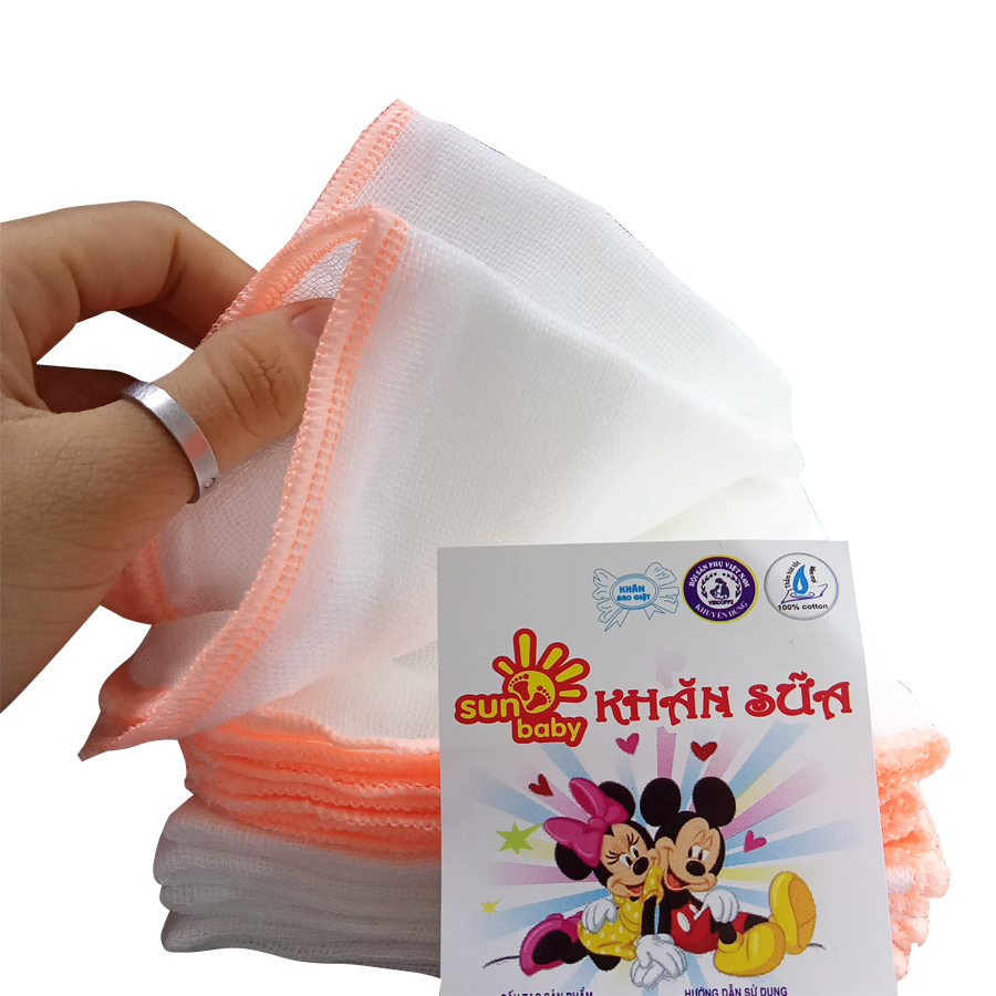 Combo 2 bịch khăn sữa chuột nhí mềm mại cho bé (3 lớp)_SUNBABY