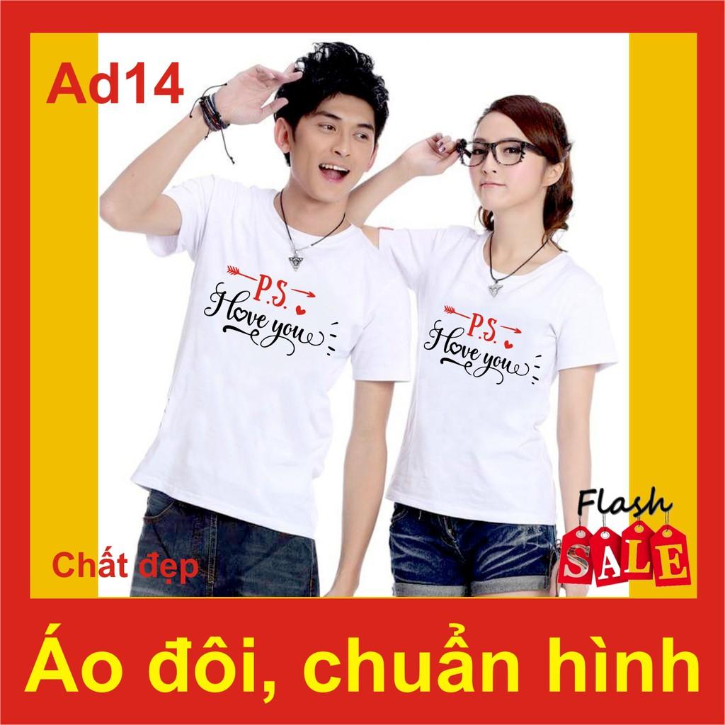 Áo đôi đẹp i love you AD14, chất đẹp