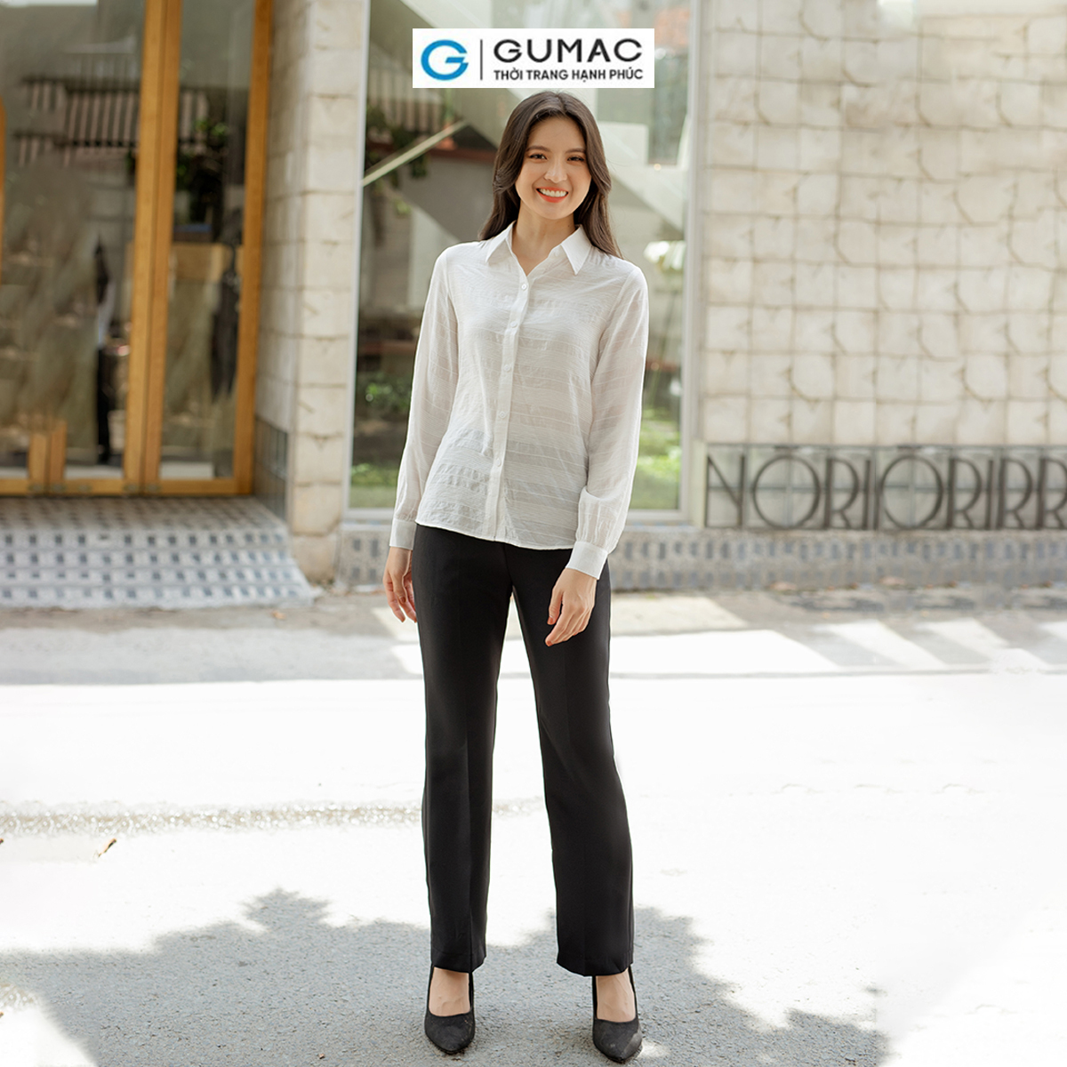 Quần tây nữ ống suông túi xéo tôn dáng công sở thời trang GUMAC QD06047