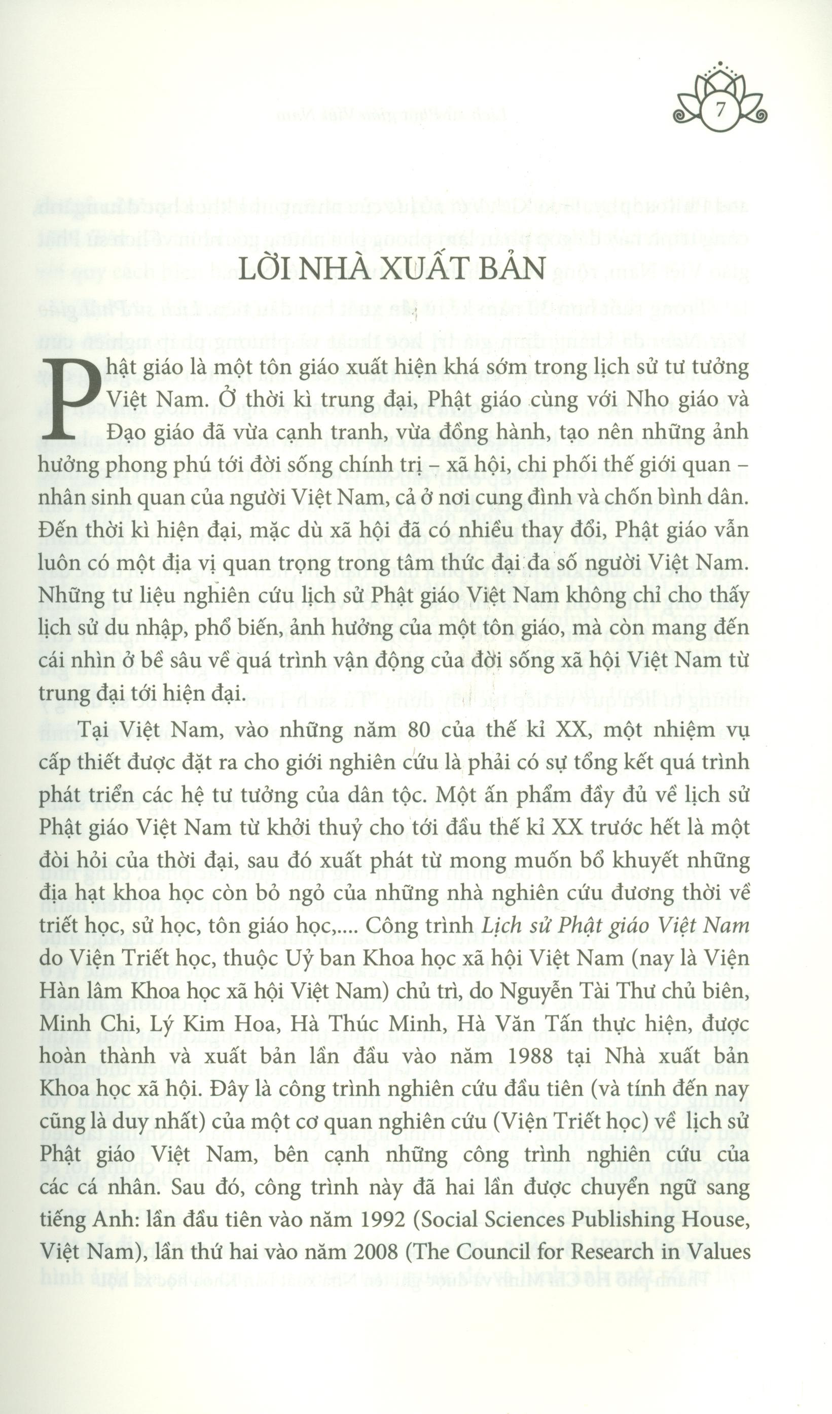 Lịch Sử Phật Giáo Việt Nam (Bìa mềm)