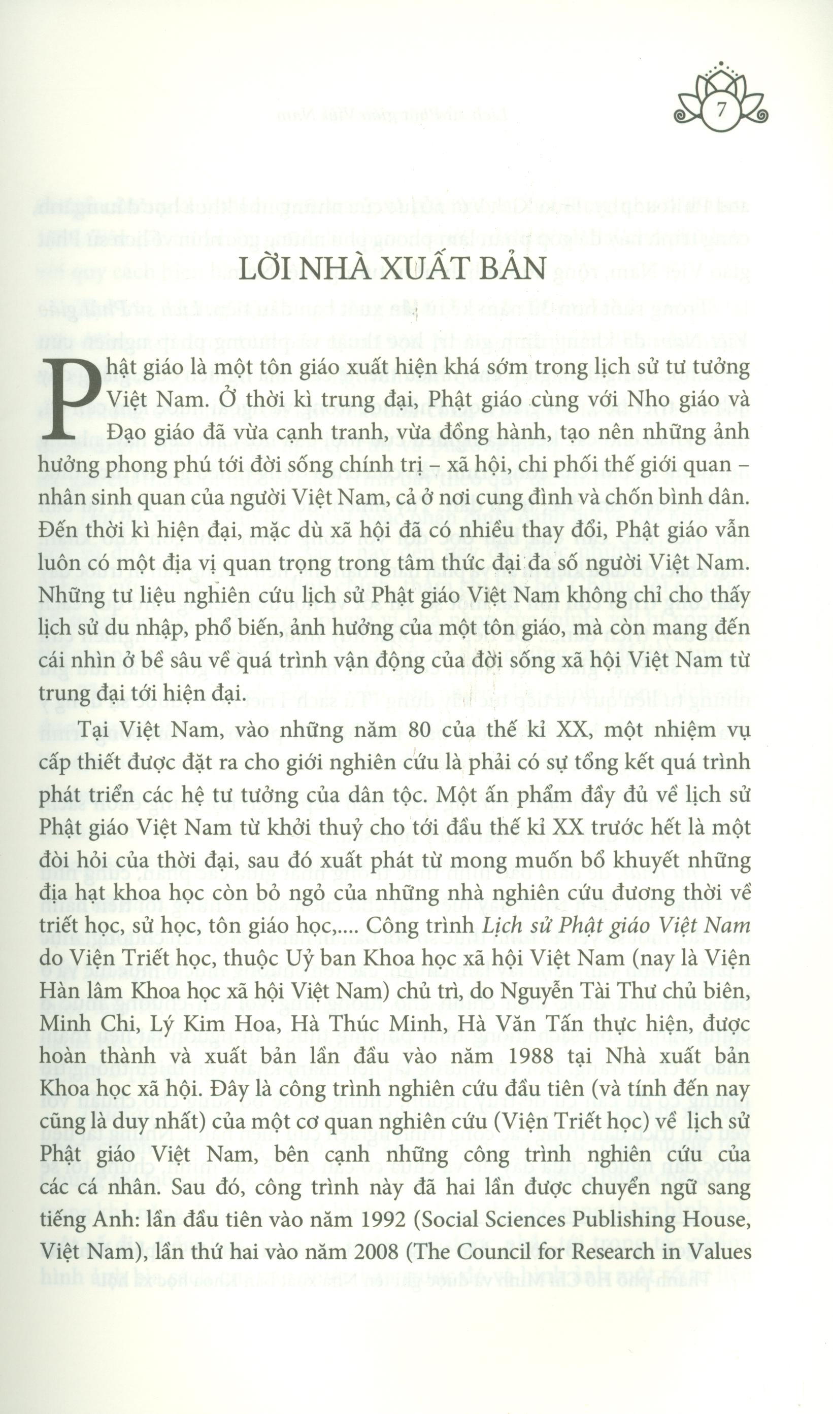Lịch Sử Phật Giáo Việt Nam