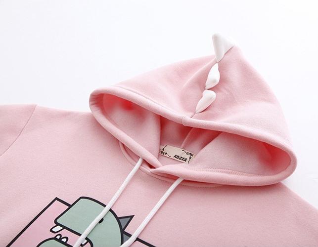 Áo hoodie nữ hình Khủng Long siêu dễ thương - PP06