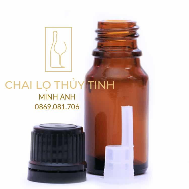 Lọ thủy tinh nâu nắp nhựa - - 5ml 10ml 15ml 20ml 30ml 50ml 100ml