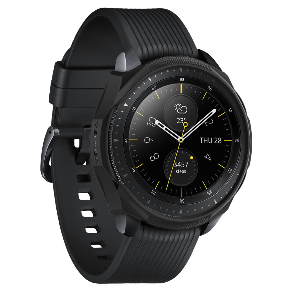 Ốp bảo vệ Spigen Liquid Air màu đen cho Galaxy Watch 4 | Watch 4 Classic - Hàng nhập khẩu