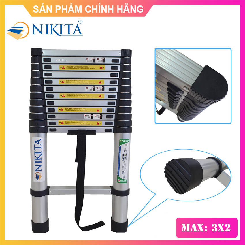 Thang nhôm rút gọn NIKITA - Nhiều kích thước lựa chọn