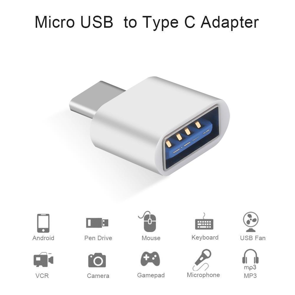 Đầu Chuyển Đổi Micro Usb Sang Type C Cho Điện Thoại/Máy Tính
