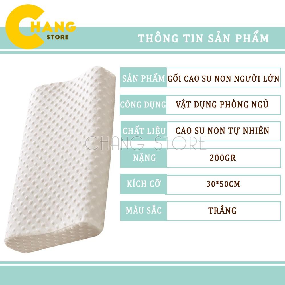 Gối Cao Su Non Chống Ngáy Người Lớn Mềm Mại Êm Ái