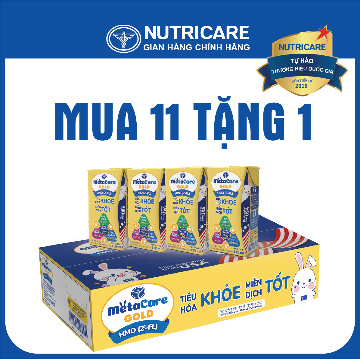Sữa nước Nutricare Metacare GOLD phát triển não bộ