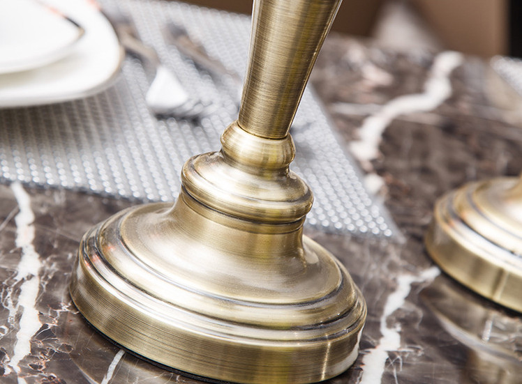Set đế nến Brass Continental Retro