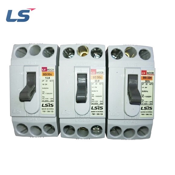 Cầu dao MCCB LS BS32c 6-10-15-20-30A Aptomat 2P | Hàng Chính Hãng