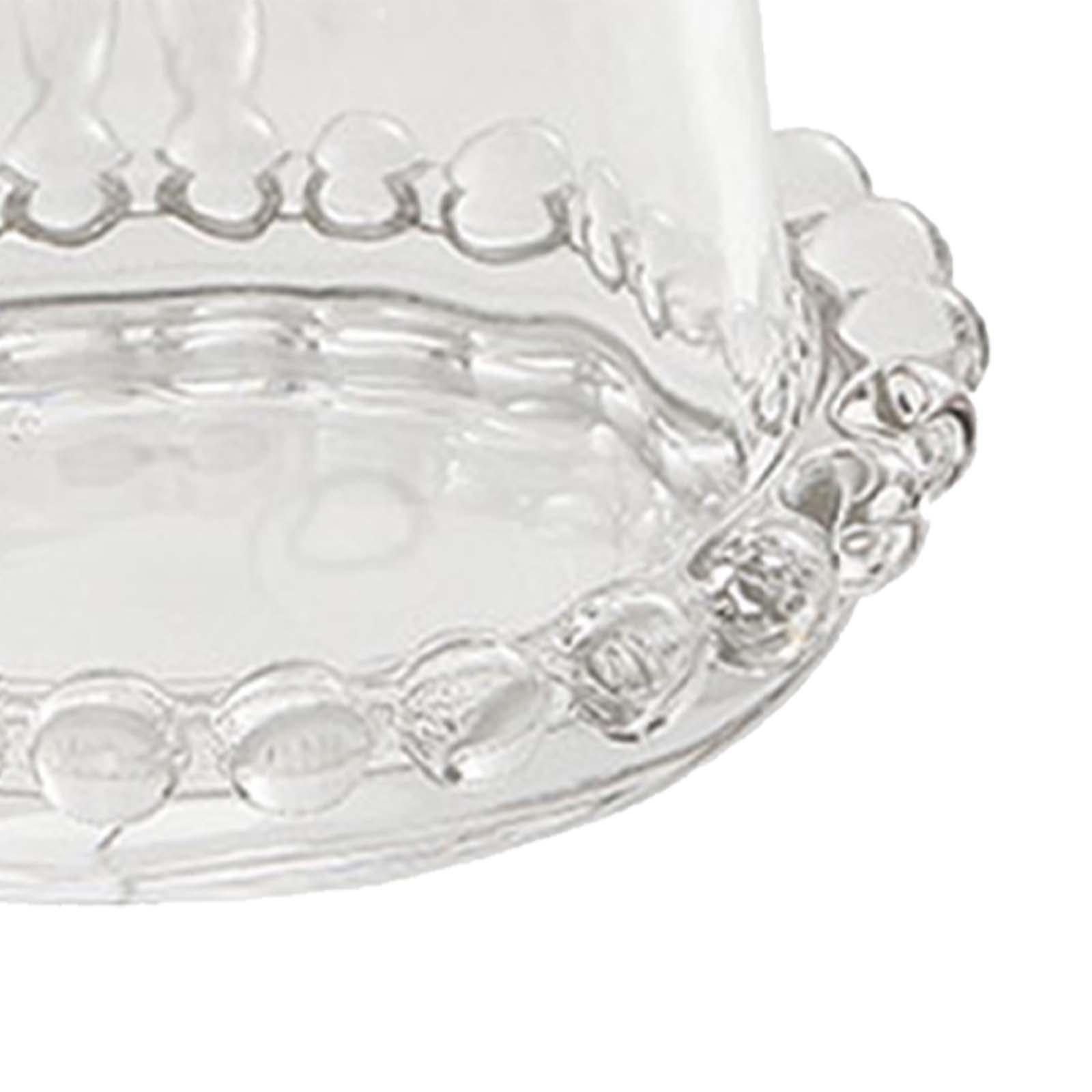 Glass Cake Stand with Lid, Transparent Cake Plate, Glass Dessert Dome, Dessert Serving Tray, Cupcake Display Plate