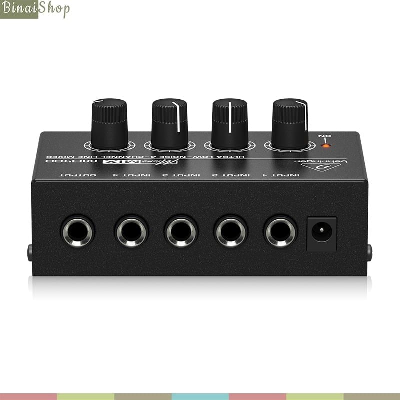 Behringer MX400 - Bộ Trộn Âm Thanh 4 Kênh Chuyên Dụng Cho Studio, Biểu Diễn Và Podcast - Hàng Chính Hãng