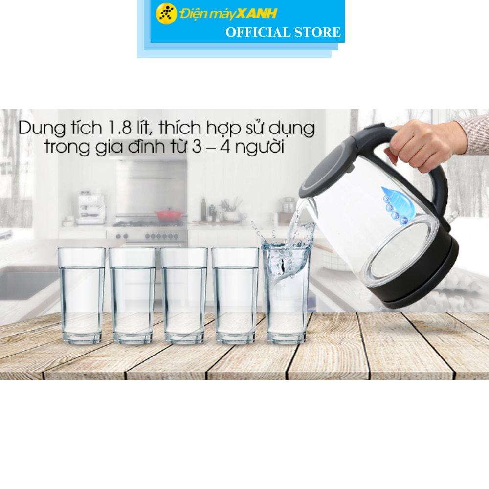Bình đun siêu tốc Midea 1.8 lít MK-18GC - Hàng Chính Hãng