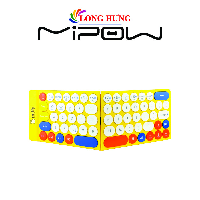 Bàn phím gập không dây MiPow Mini Slim-Fold - Hàng chính hãng