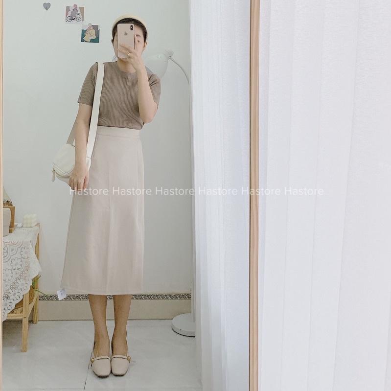 Áo len đũa cộc tay basic