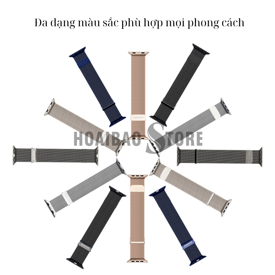 Dây Đeo DUX DUCIS Series Milanese dành cho Apple Watch 38/40/41MM & 42/44/45/49MM DT/NC bền bỉ, thanh lịch