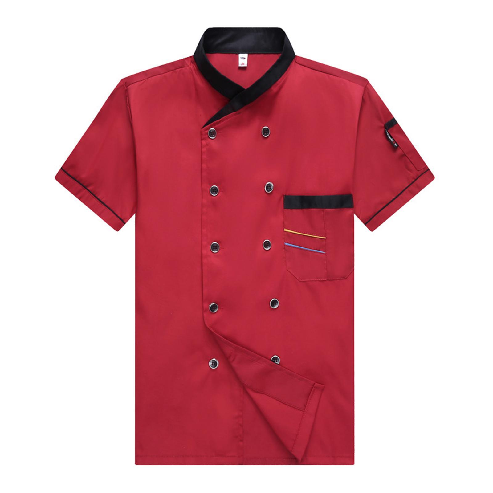 Jacket Shirt Coat Men Women Clothes Work Wear for Cafe Cooking M