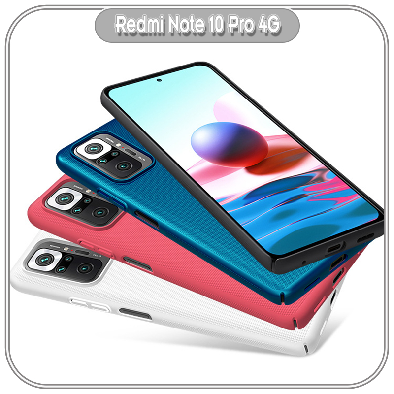 Ốp lưng cho Xiaomi Redmi Note 10 Pro 4G Frosted Shield nhựa PC cứng Nillkin , Vân nhám , chống vân tay - Hàng nhập khẩu
