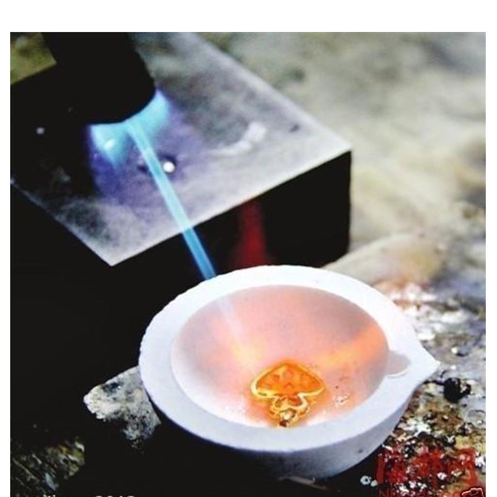 5xQuartz Silica Melting Crucible Dish Pot Cup for Gold Silver 100g 4.5x1.7cm