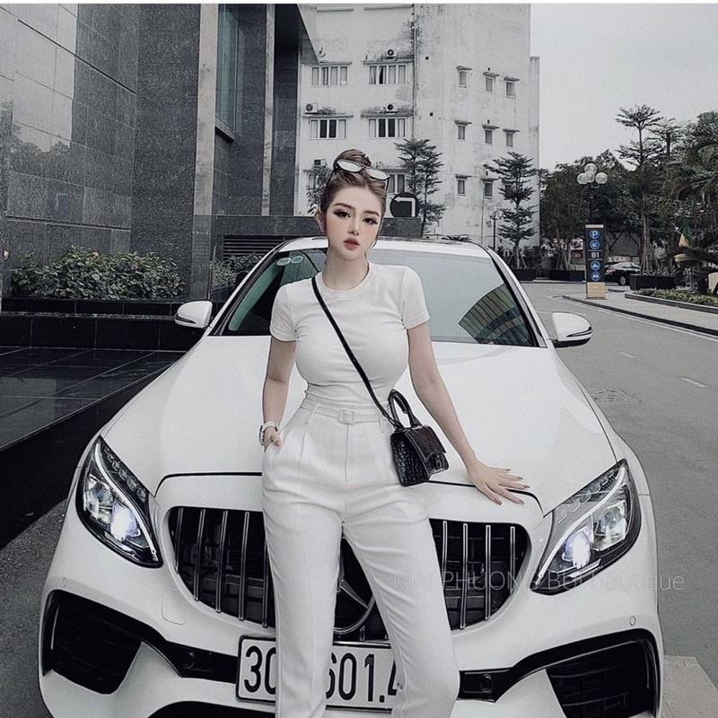 SET ÁO PHÔNG CỔ TRÒN MIX QUẦN BAGGY