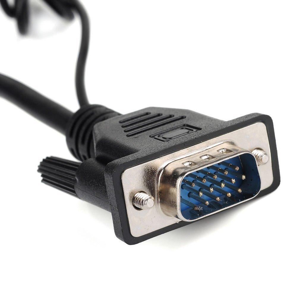 Giao hàng nhanh 1080P VGA to HDMI với âm thanh và cáp nguồn USB Bộ chuyển đổi VGA hdtv VTH05