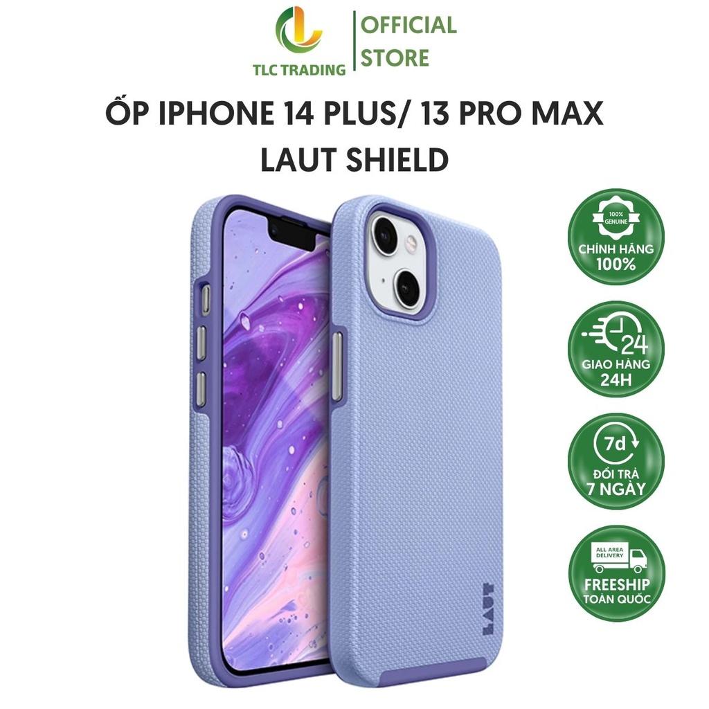 Ốp Lưng Dành Cho IPhone 14 Plus LAUT Shield Bảo Vệ Màn Hình Camera Chống Va Đập Sang Trọng - Hàng chính hãng