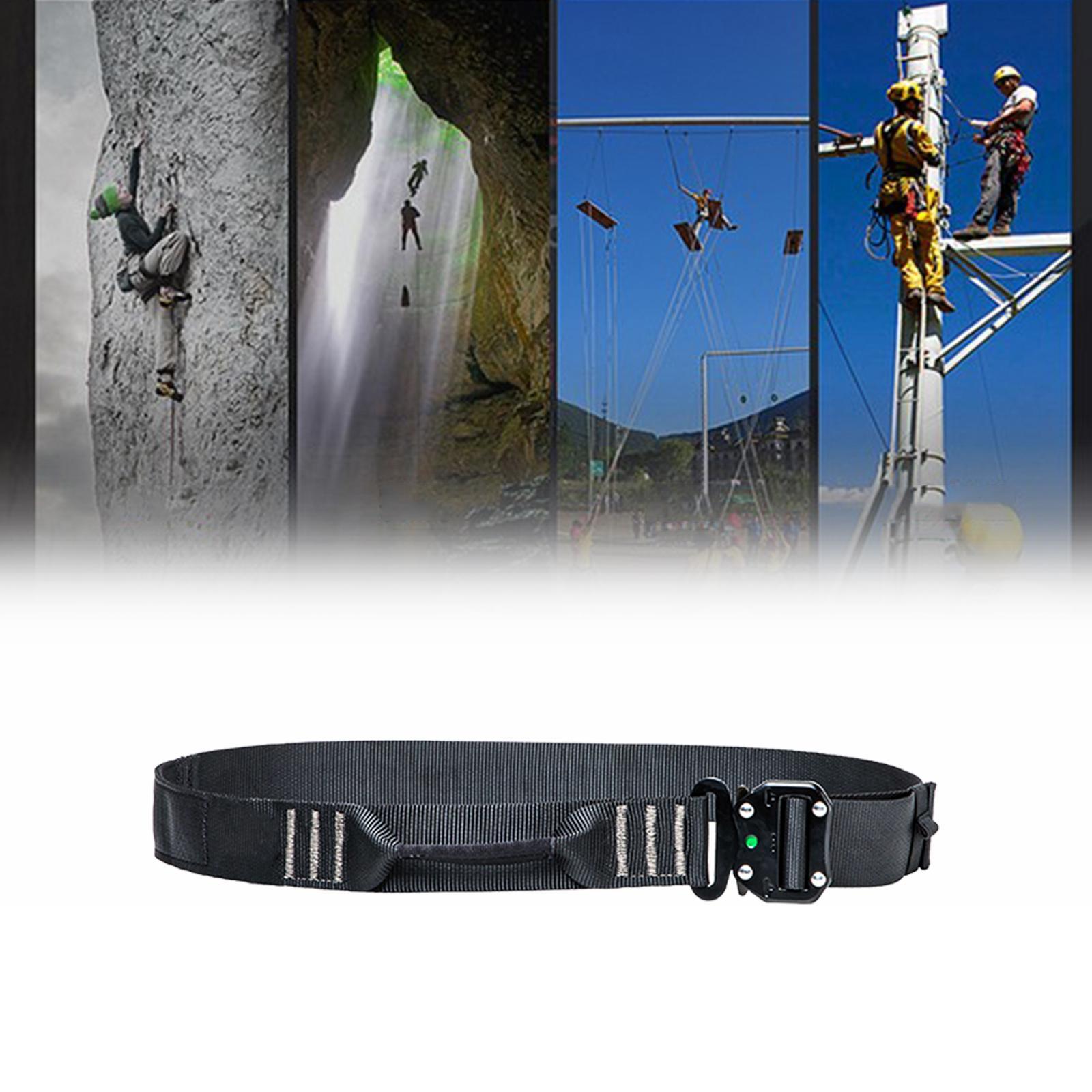 Waist Safety Harness Belaying Descender Professional for Tree Women Men