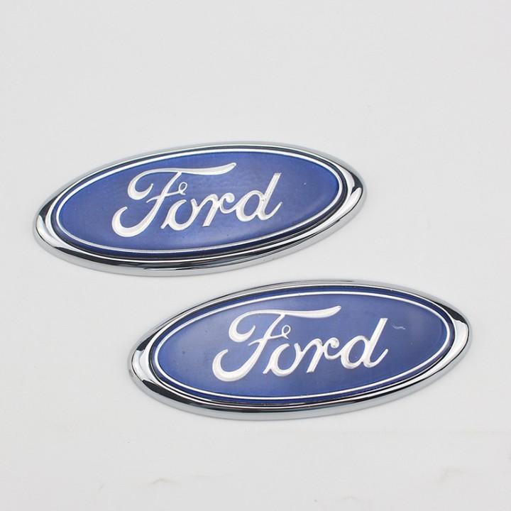 Logo biểu tượng trước và sau xe ô tô Ford Kích thước 11.5*4.5cm: Mã KLJ115