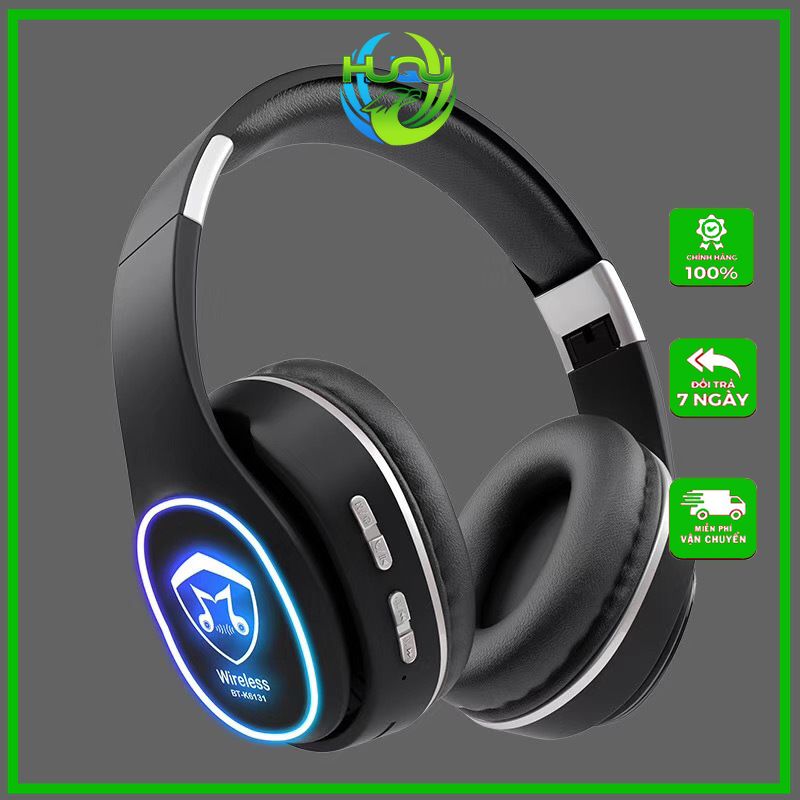 Tai Nghe Bluetooth Thời Trang HUQU HQ-K6131 Hỗ Trợ Nghe FM -Hàng Chính Hãng