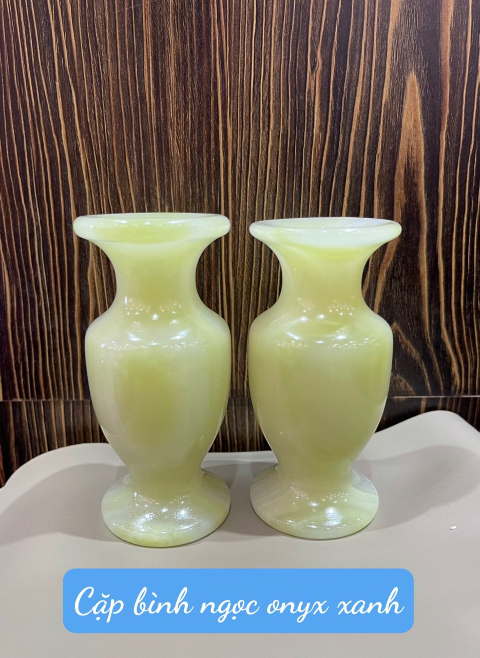 Lục Bình Đá Phong Thuỷ Tự Nhiên 11cm, trang trí nhà cửa, bàn làm việc