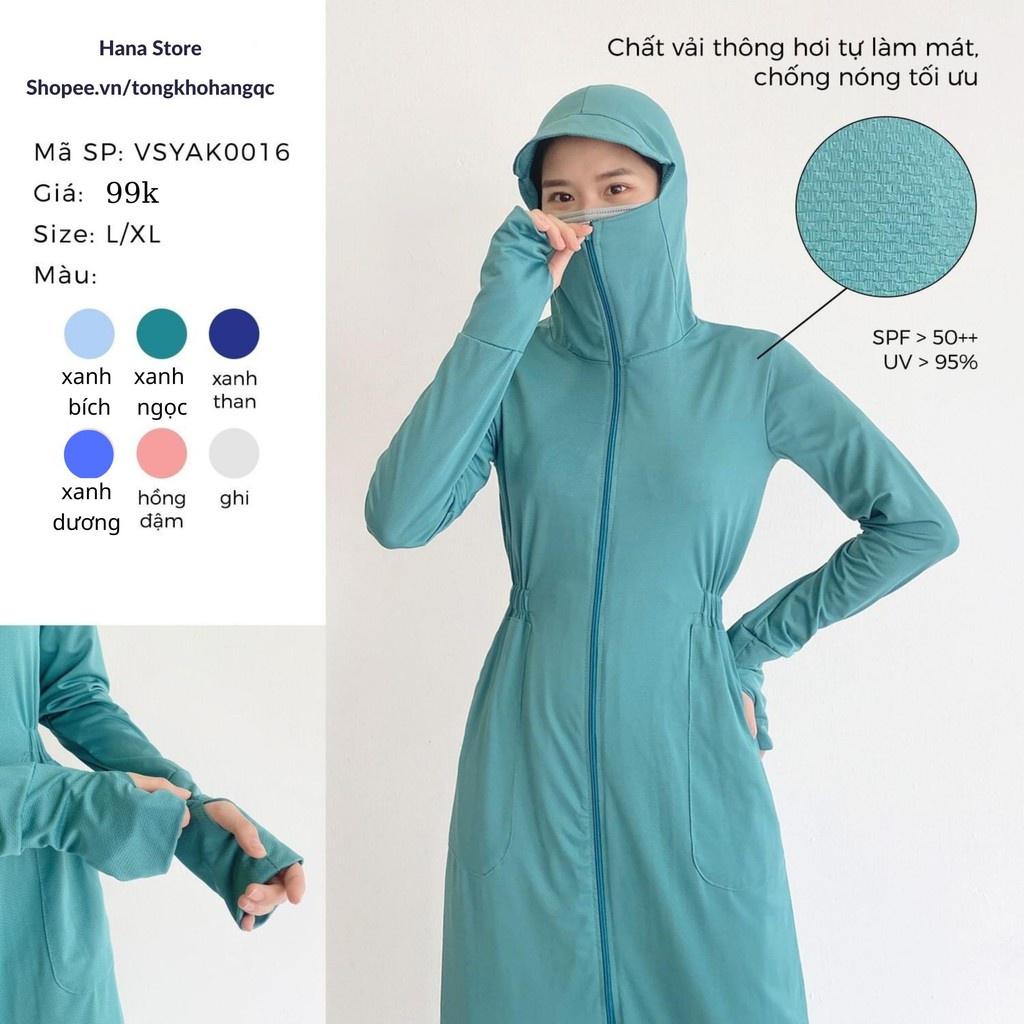 ÁO ĐI NẮNG - ÁO CHOÀNG NẮNG TOÀN THÂN CHO NỮ