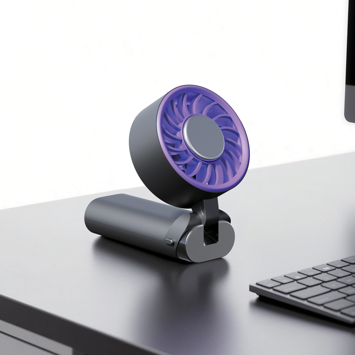 Quạt tích điện cầm tay USB TIROSS 5W, 3600mAh TS3434 - Hàng chính hãng