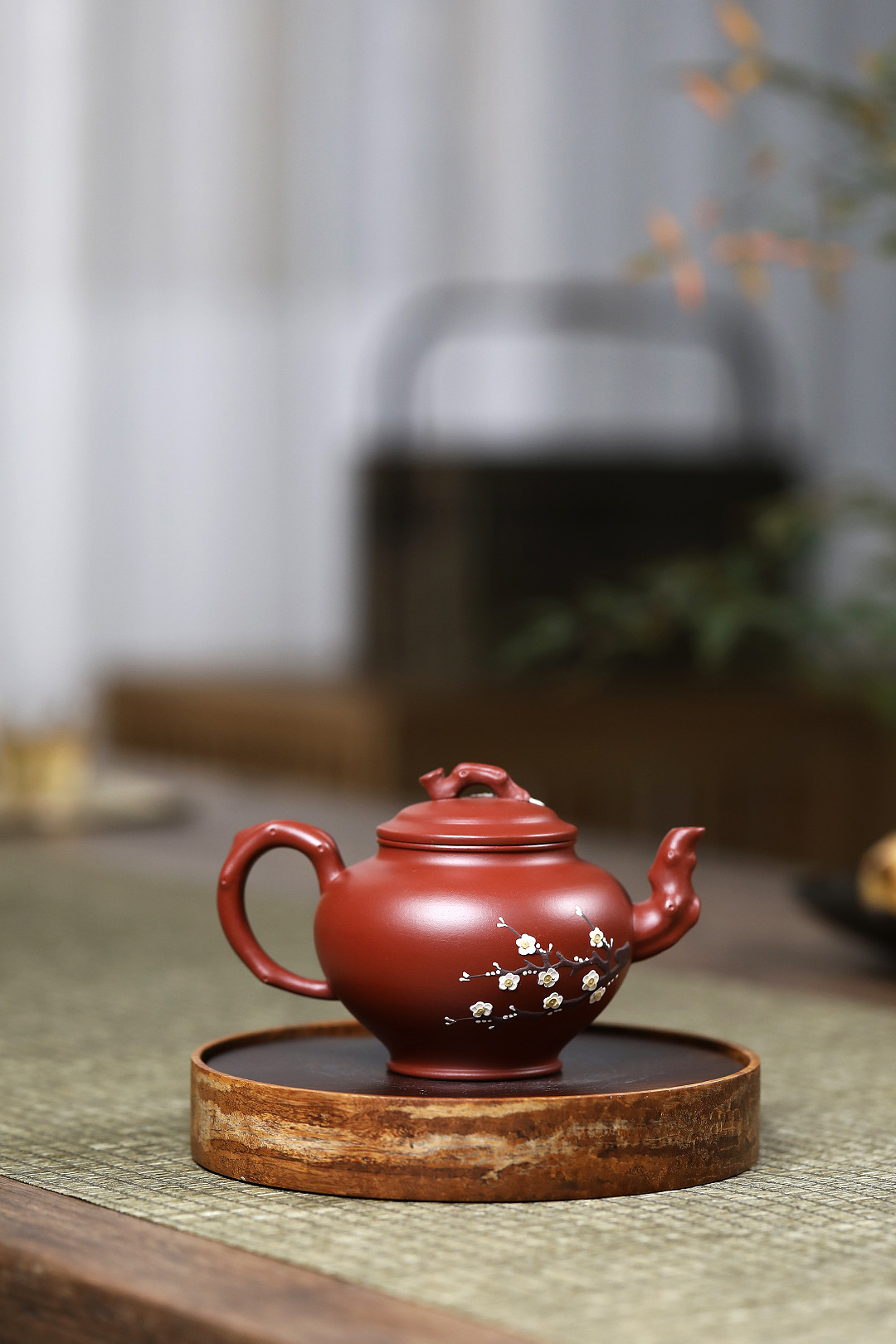 Ấm Hoa Mai Báo Xuân 220ml – NN Nghệ Công Sư Ưu Tú – Đại Hồng Bào – TS418
