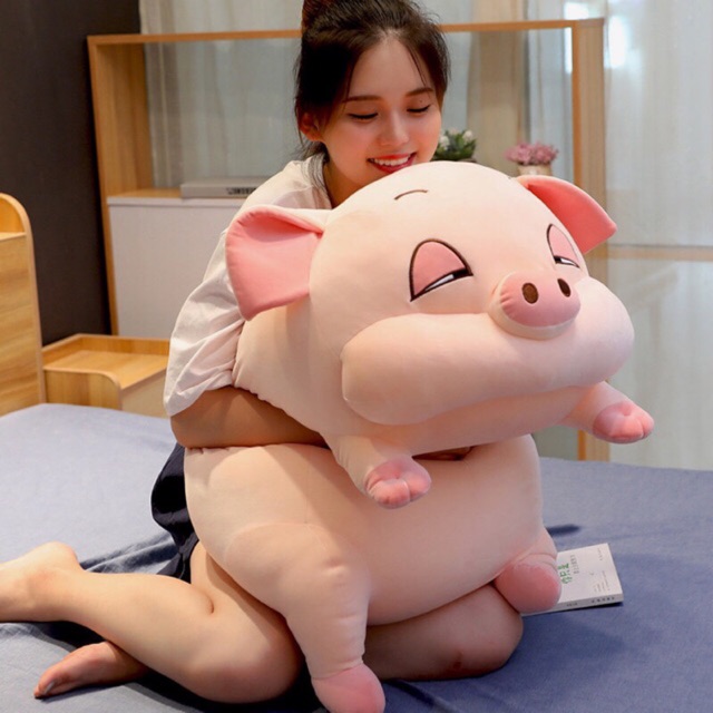 GẤU BÔNG HEO NGỦ HEO HÍ SIÊU TO KHỔNG LỒ SIÊU MỊN