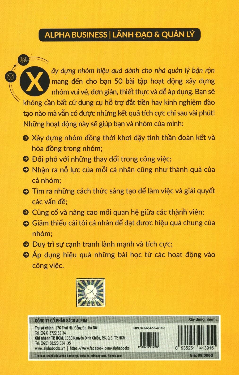 Sách Xây Dựng Nhóm Hiệu Quả Dành Cho Nhà Quản Lý Bận Rộn