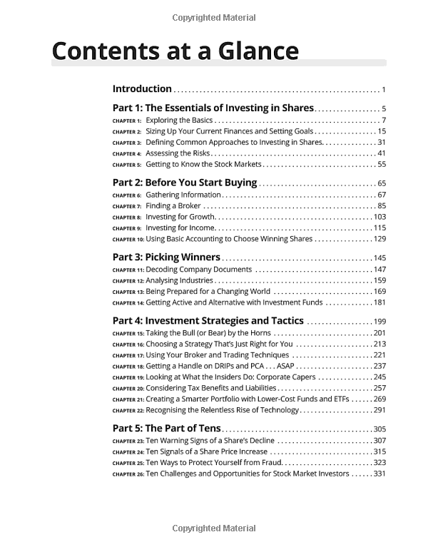 Sách ngoại văn: Investing In Shares For Dummies 3rd Edition