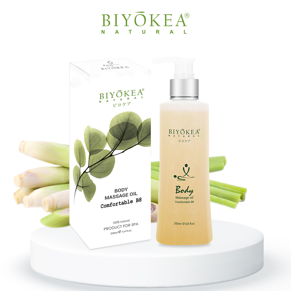 Dầu Massage Thư Giãn &Amp; Trị Liệu Chuyên Dùng Tại Các Spa Thương Hiệu Biyokea Loại 200Ml Sản Phẩm Đạt Chuẩn Cgmp, Iso - Comfortable B8