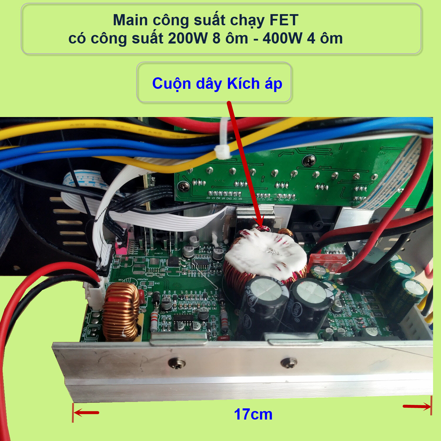 Mạch loa kéo Reverb DSP chạy FET công suất 200W 8 ôm – 400W 4 ôm, loa kéo ĐÔI 5 – 4 – 3 tấc hoặc loa kéo ĐƠN 5 – 4 tấc - NGANG