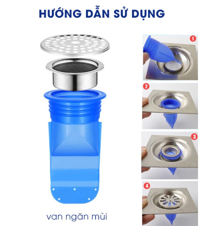 Bộ 2 Van Ngăn Mùi Hôi Cống TAKO thế hệ mới