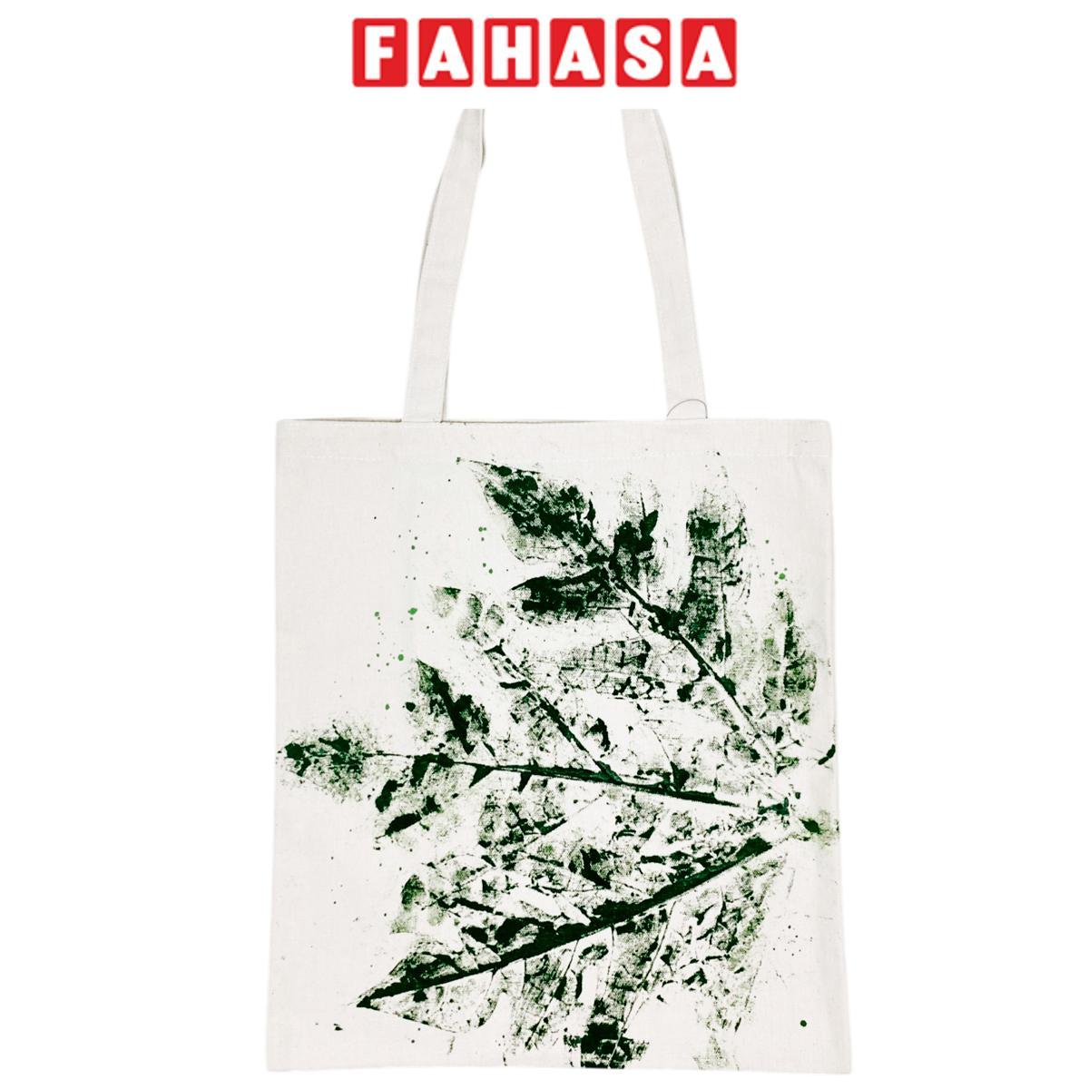 Túi Tote Đủ Đầy In Lá Tươi - Size M - Saigon ZeroWaste (Họa Tiết Lá Ngẫu Nhiên)