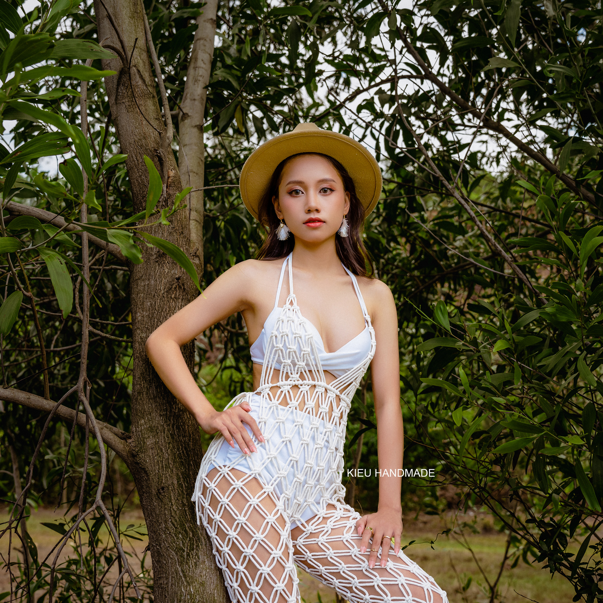 Mẫu mới 2023 - JumSuit Macrame mặc ngoài bikini chụp ảnh biển