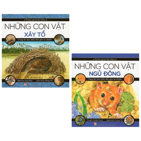 Combo Những Con Vật Ngủ Đông + Những Con Vật Xây Tổ (Bộ 2 Cuốn)