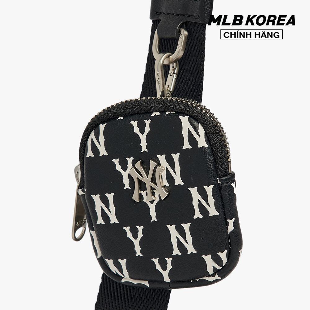 MLB - Túi đeo chéo chữ nhật Classic Monogram PU Emboss Mini 3ACRS092N