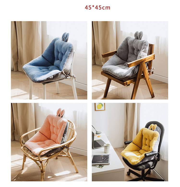 Ghế Lười Tựa Lưng Đệm Bông Tai Thỏ - Giao màu ngẫu nhiên