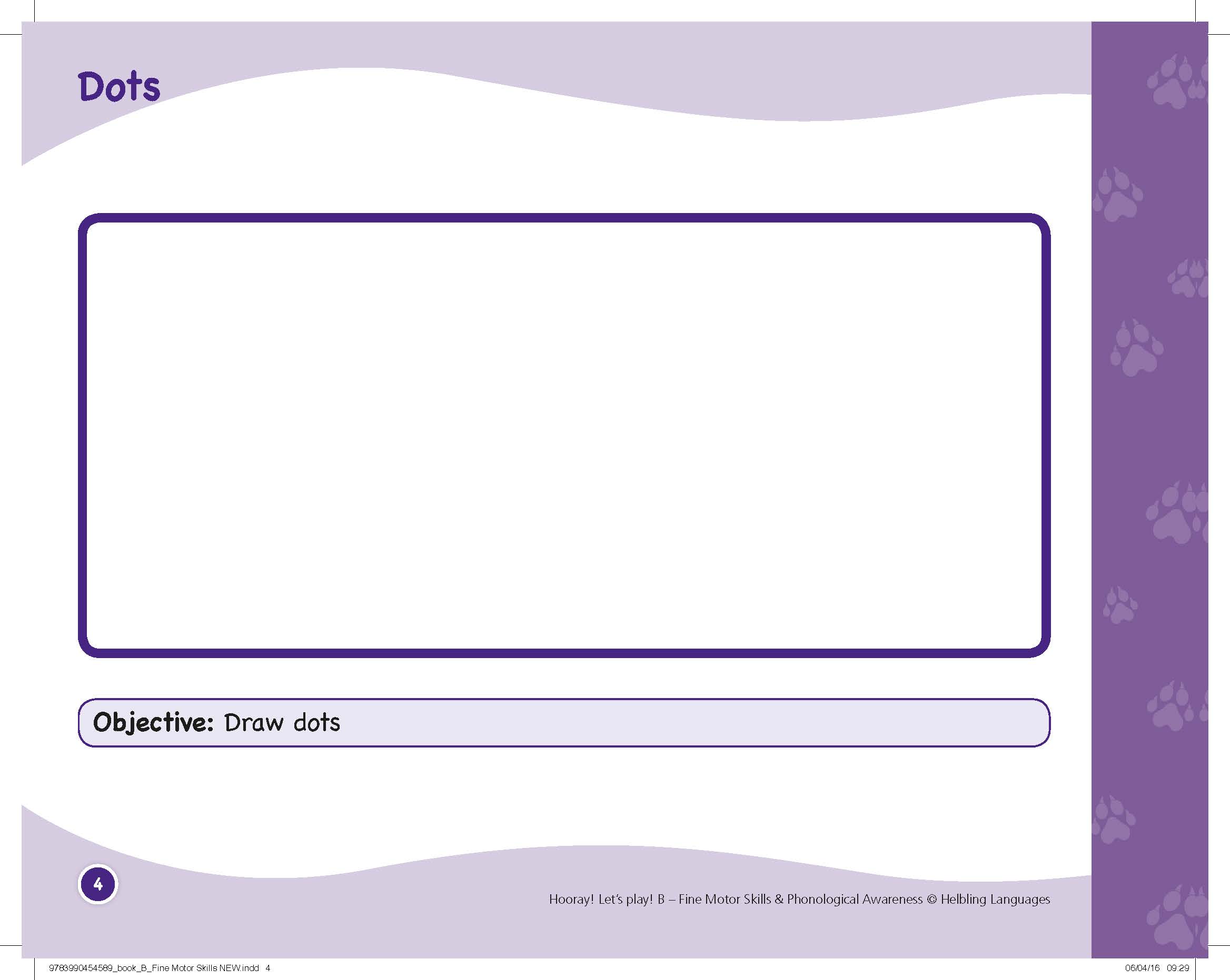 Hooray Let's Play Level B Fine Motor Skills &amp; Phonological Awareness Activity Book