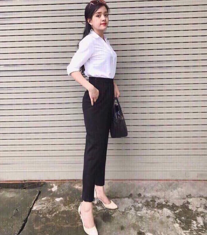 Quần baggy quần tây cạp chun sau lưng, vải tuyết mưa cao cấp